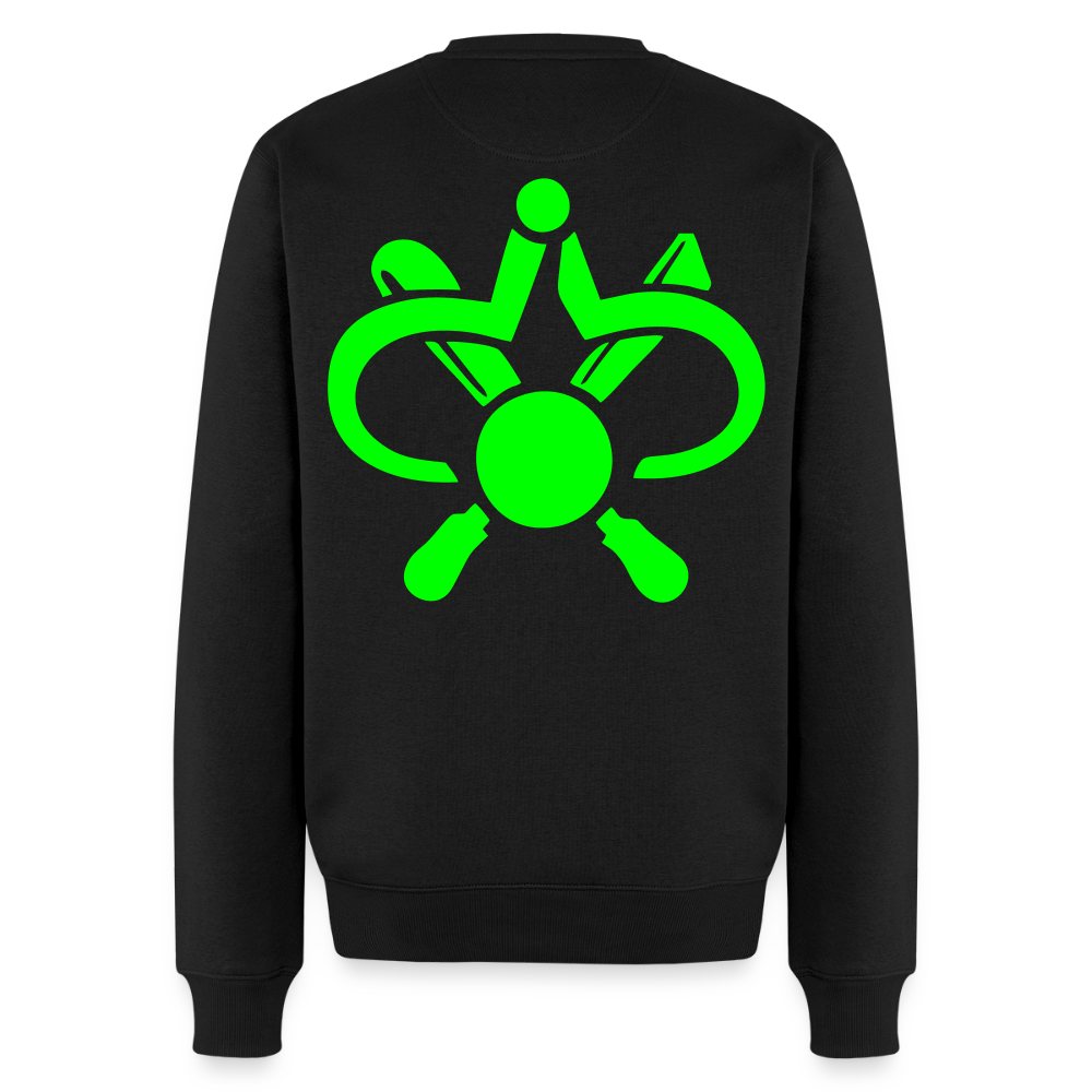 Unisex Premium Pullover "Drechsler" neongrün Schwarz Männer Premium Pullover {{ color }}