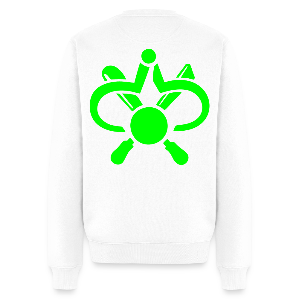 Unisex Premium Pullover "Drechsler" neongrün Weiß Männer Premium Pullover {{ color }}