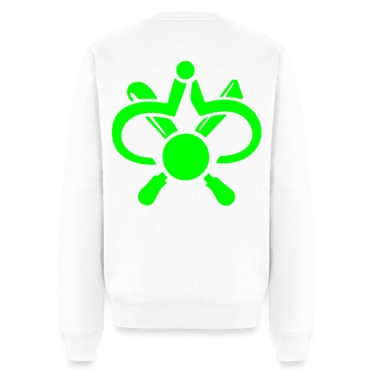 Unisex Premium Pullover "Drechsler" neongrün Weiß Männer Premium Pullover {{ color }}