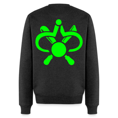 Unisex Premium Pullover "Drechsler" neongrün Anthrazit meliert Männer Premium Pullover {{ color }}