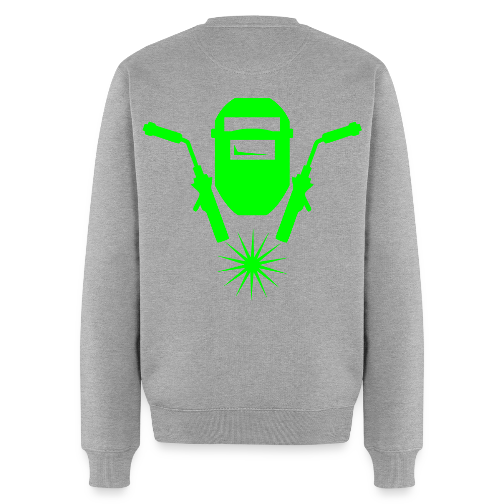 Unisex Premium Pullover "Metallbauer" neongrün Grau meliert Männer Premium Pullover {{ color }}