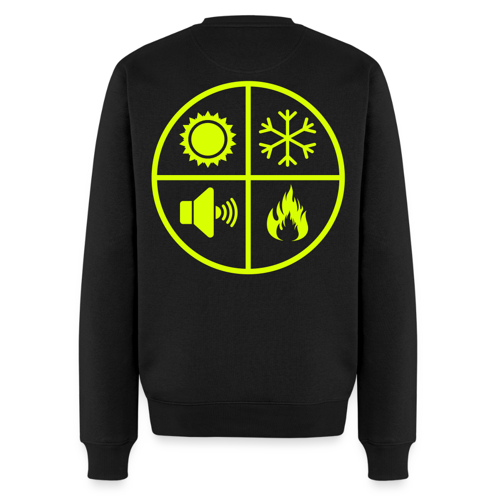 Unisex Premium Pullover "Isolierer" neongelb Schwarz Männer Premium Pullover {{ color }}