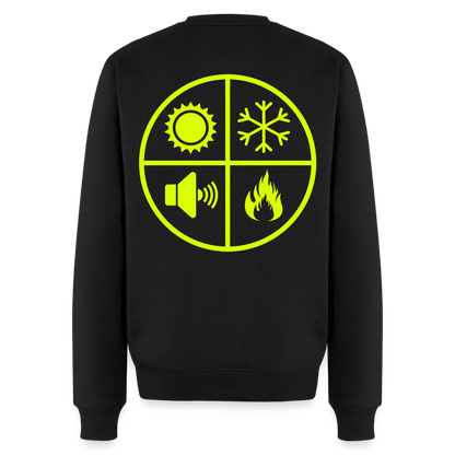 Unisex Premium Pullover "Isolierer" neongelb Schwarz Männer Premium Pullover {{ color }}