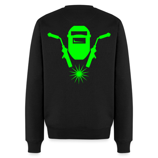 Unisex Premium Pullover "Schweisser" neongrün Schwarz Männer Premium Pullover {{ color }}