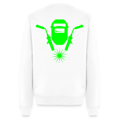 Unisex Premium Pullover "Schweisser" neongrün Weiß Männer Premium Pullover {{ color }}