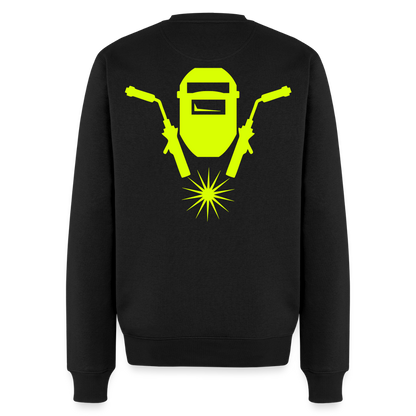 Unisex Premium Pullover "Schweisser" neongelb Schwarz Männer Premium Pullover {{ color }}