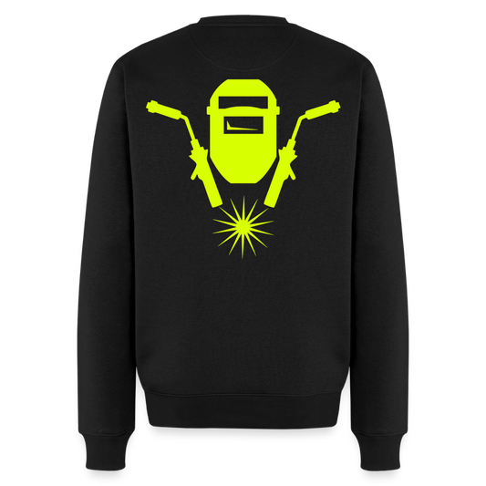 Unisex Premium Pullover "Schweisser" neongelb Schwarz Männer Premium Pullover {{ color }}