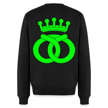 Unisex Premium Pullover "Bäcker" neongrün Schwarz Männer Premium Pullover {{ color }}