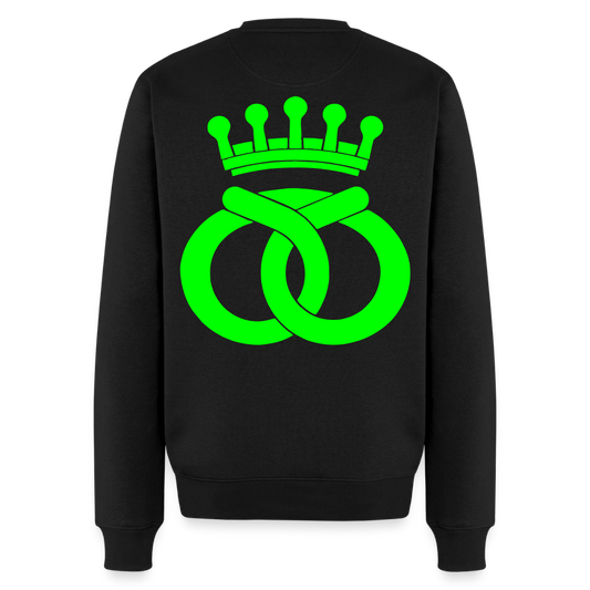 Unisex Premium Pullover "Bäcker" neongrün Schwarz Männer Premium Pullover {{ color }}