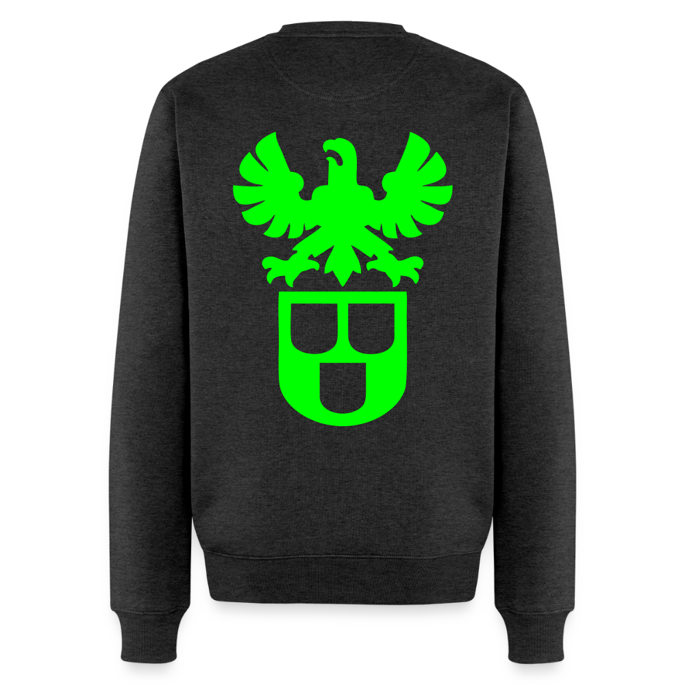 Unisex Premium Pullover "Maler" neongrün Anthrazit meliert Männer Premium Pullover {{ color }}