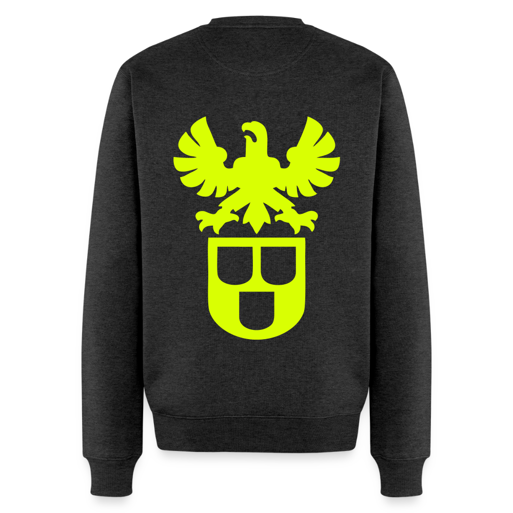 Unisex Premium Pullover "Maler" neongelb Anthrazit meliert Männer Premium Pullover {{ color }}