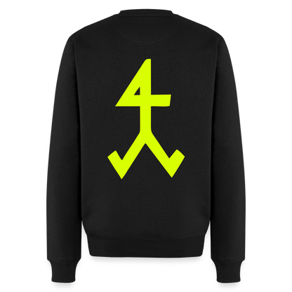 Unisex Premium Pullover "Steinmetz" neongelb Schwarz Männer Premium Pullover {{ color }}