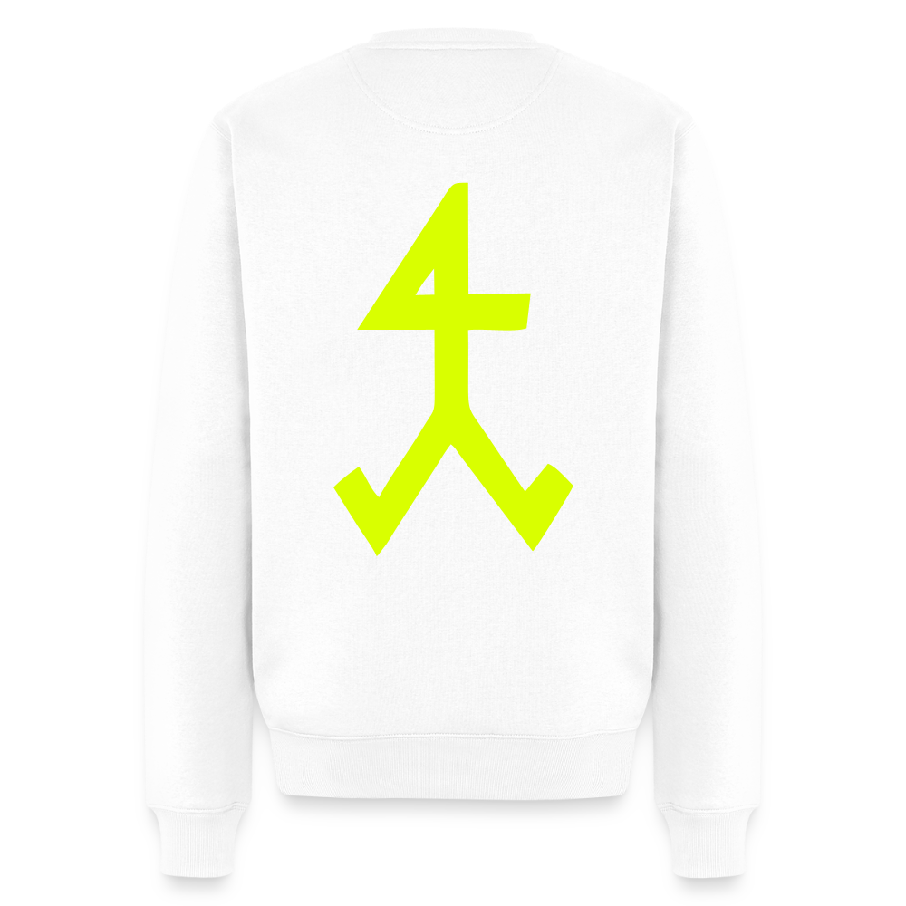 Unisex Premium Pullover "Steinmetz" neongelb Weiß Männer Premium Pullover {{ color }}