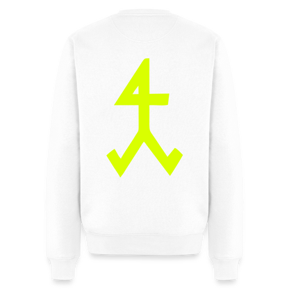 Unisex Premium Pullover "Steinmetz" neongelb Weiß Männer Premium Pullover {{ color }}