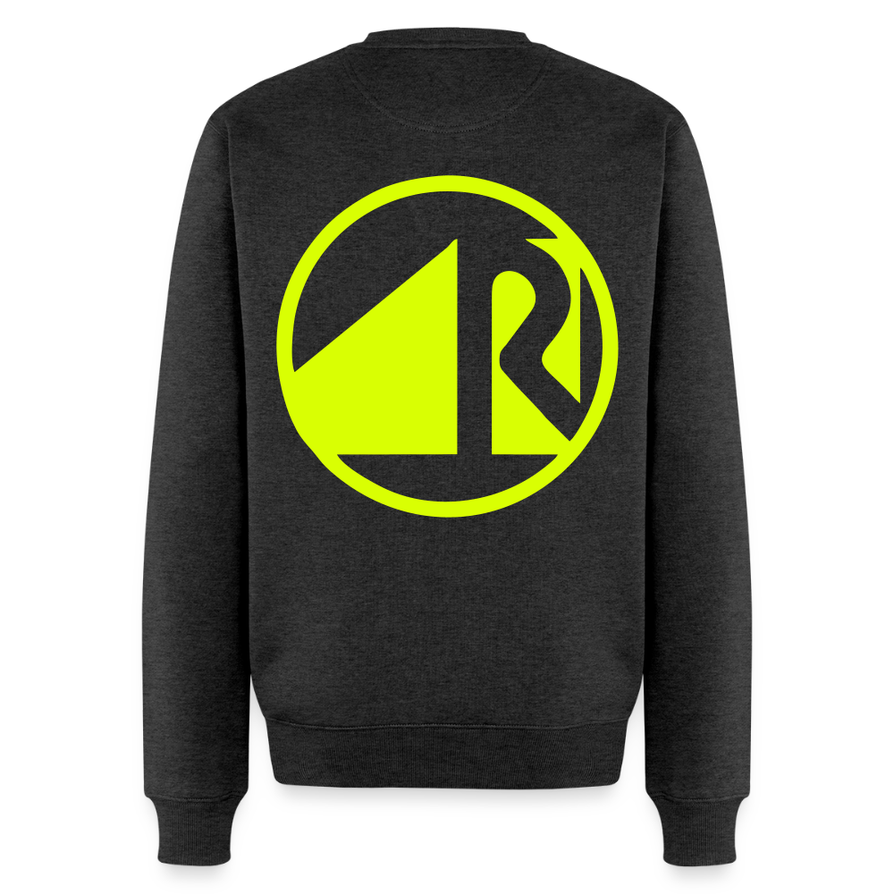 Unisex Premium Pullover "Raumausstatter" neongelb Anthrazit meliert Männer Premium Pullover {{ color }}