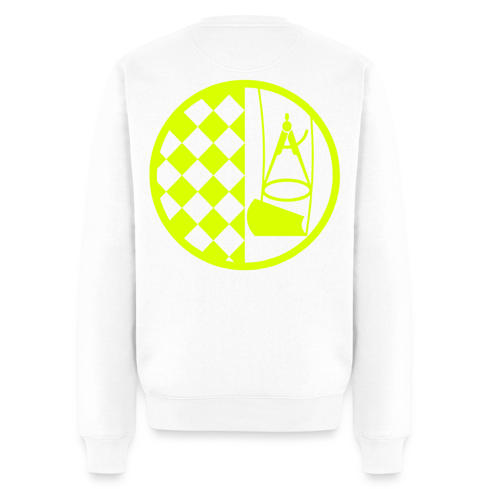 Unisex Premium Pullover "Bodenleger" neongelb Weiß Männer Premium Pullover {{ color }}