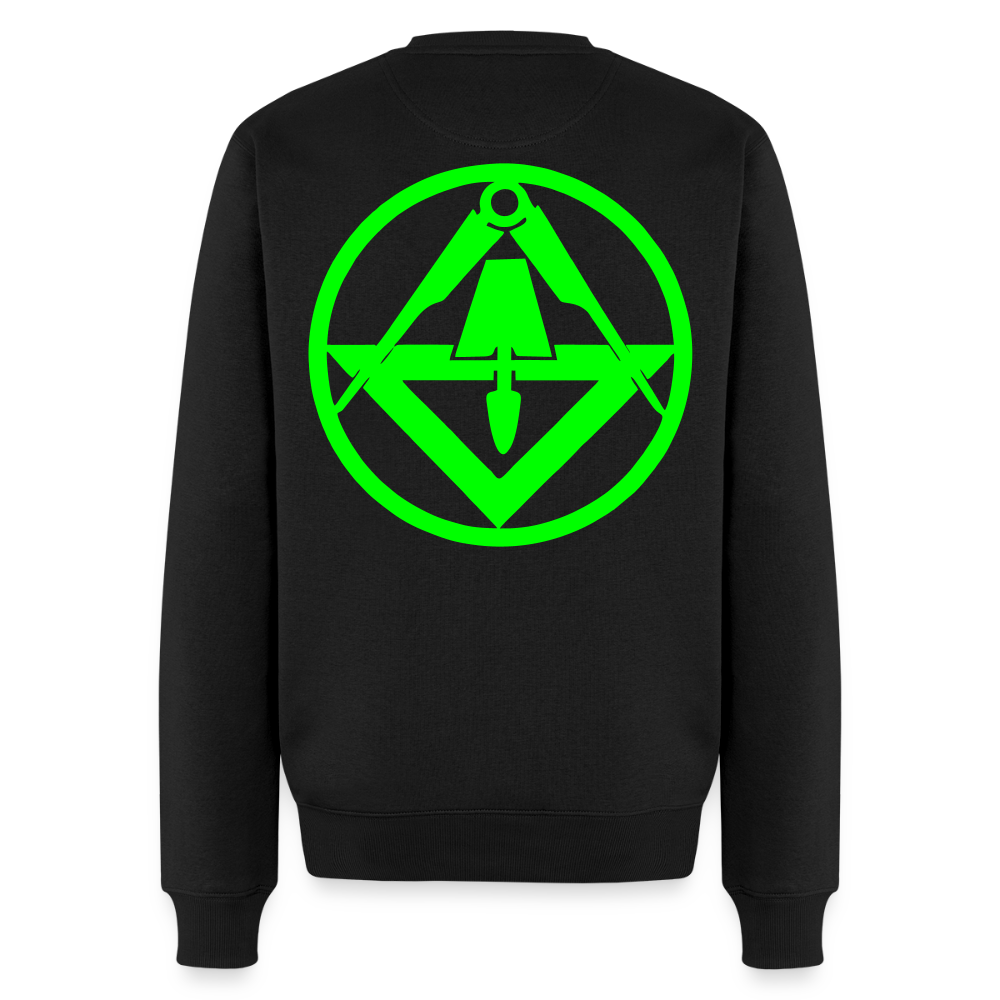 Unisex Premium Pullover "Stuckateur" neongrün Schwarz Männer Premium Pullover {{ color }}