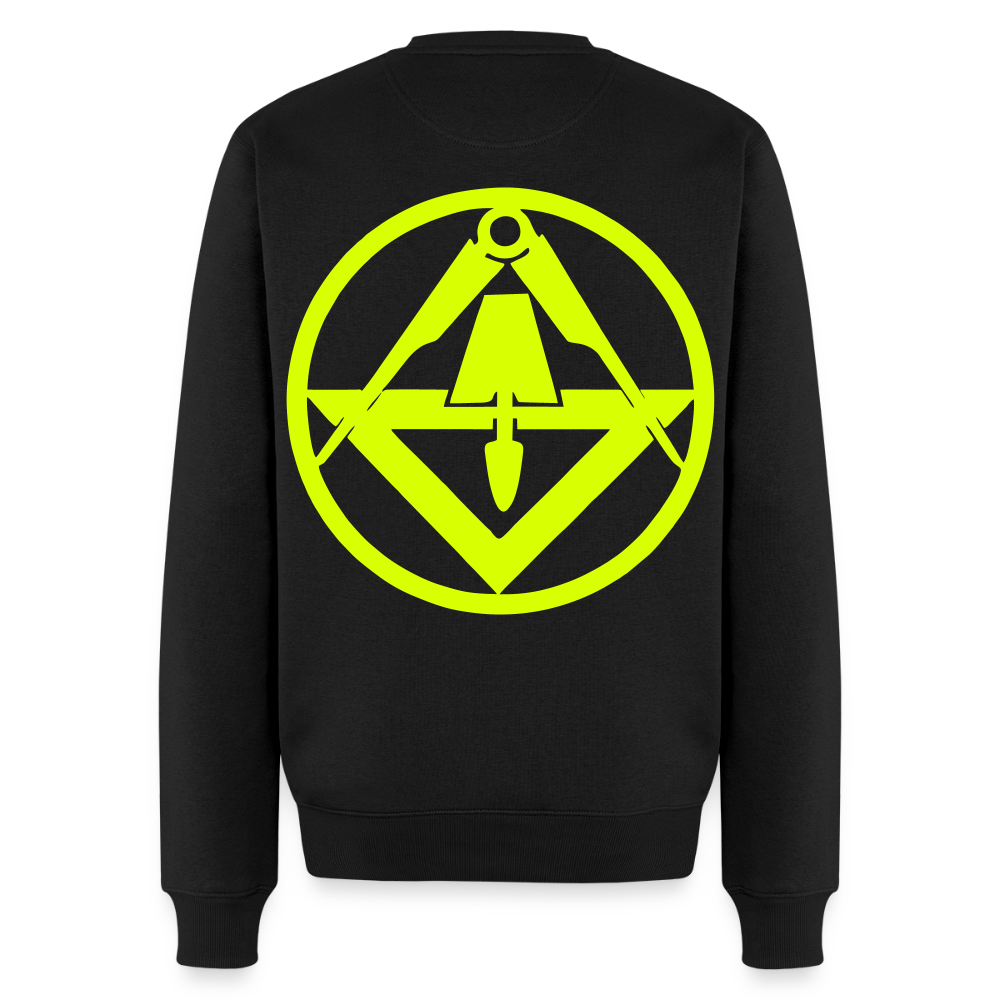 Unisex Premium Pullover "Stuckateur" neongelb Schwarz Männer Premium Pullover {{ color }}