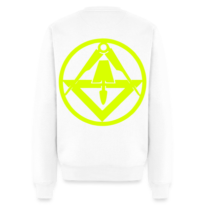 Unisex Premium Pullover "Stuckateur" neongelb Weiß Männer Premium Pullover {{ color }}