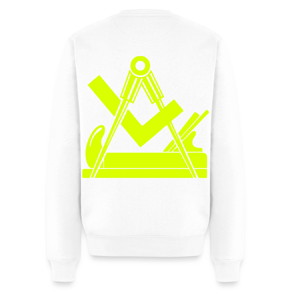Unisex Premium Pullover "Schreiner" neongelb Weiß Männer Premium Pullover {{ color }}