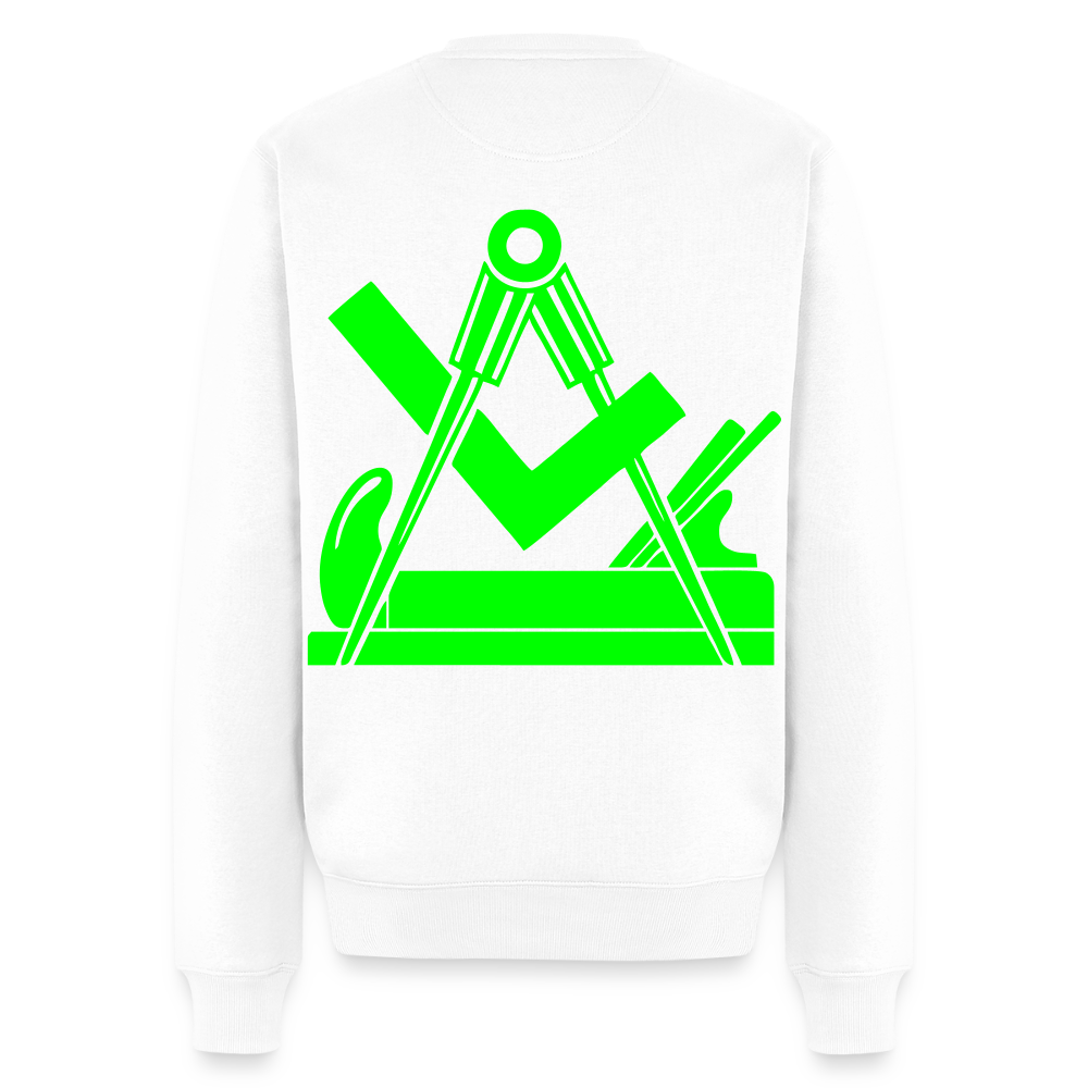 Unisex Premium Pullover "Schreiner" neongrün Weiß Männer Premium Pullover {{ color }}