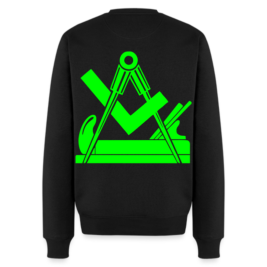 Unisex Premium Pullover "Tischler" neongrün Schwarz Männer Premium Pullover {{ color }}