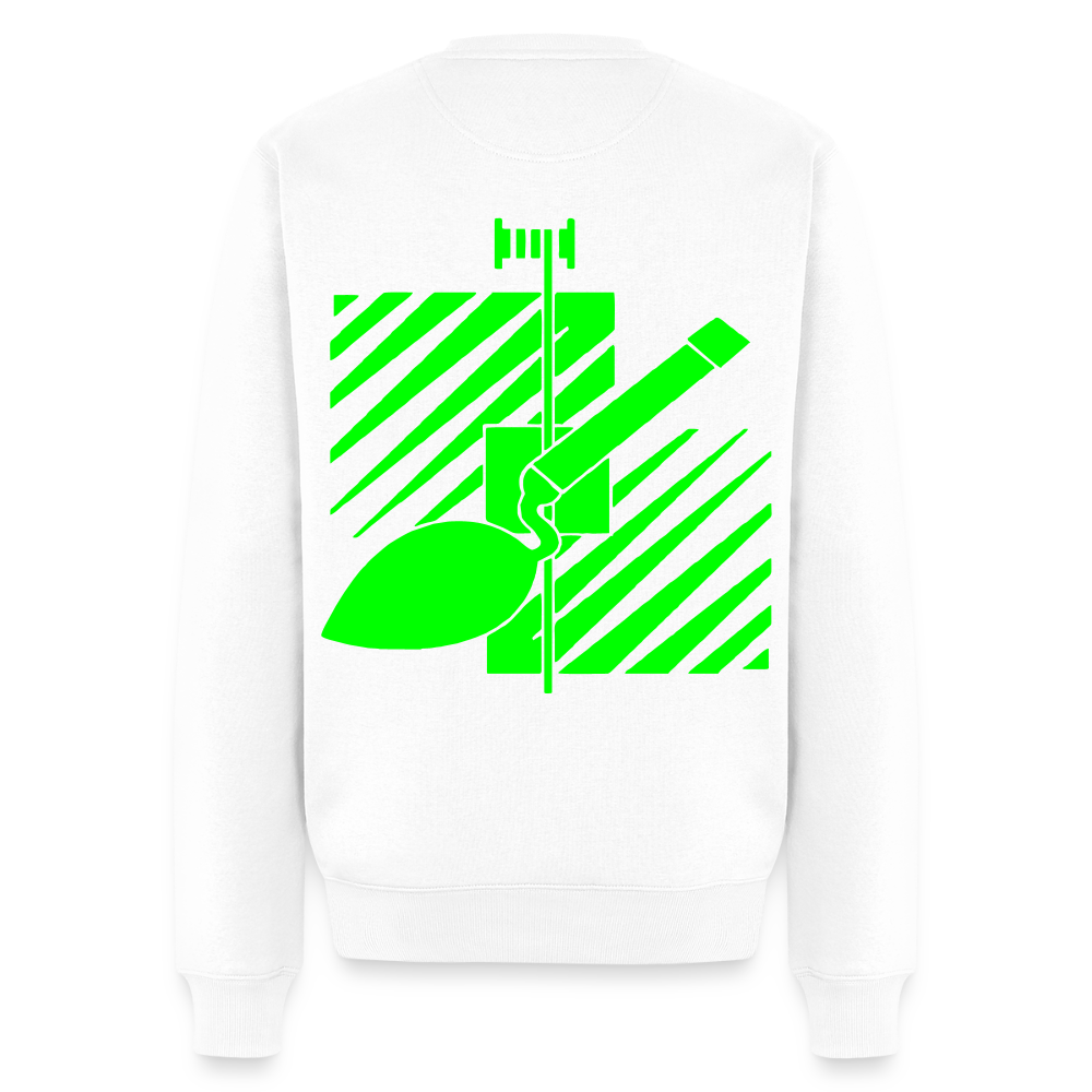 Unisex Premium Pullover "Fliesenleger" neongrün Weiß Männer Premium Pullover {{ color }}