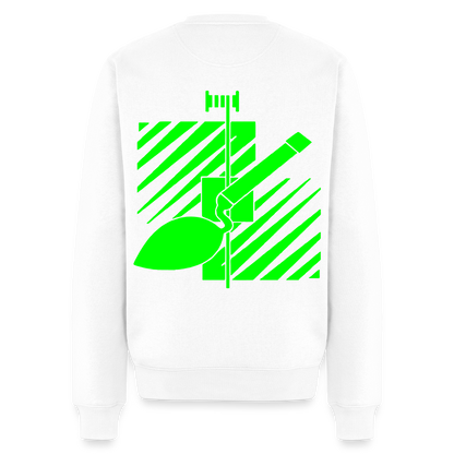 Unisex Premium Pullover "Fliesenleger" neongrün Weiß Männer Premium Pullover {{ color }}