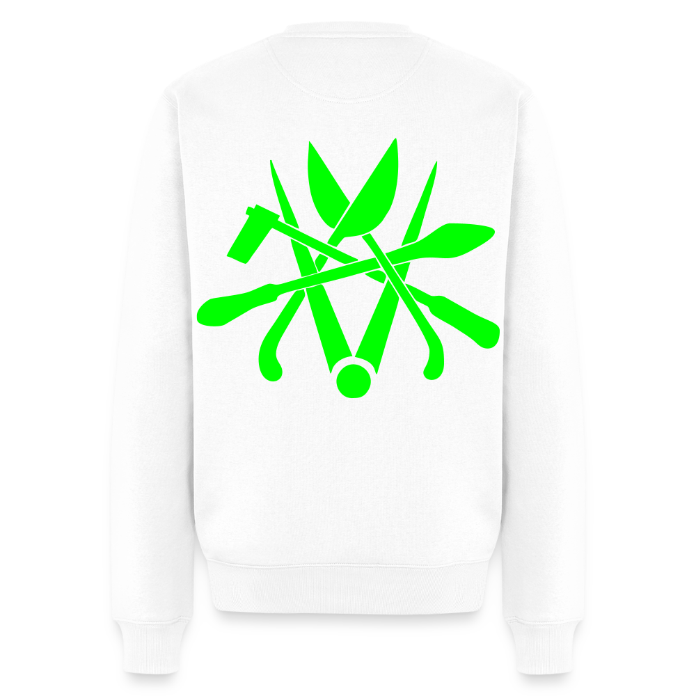 Unisex Premium Pullover "Spengler" neongrün Weiß Männer Premium Pullover {{ color }}