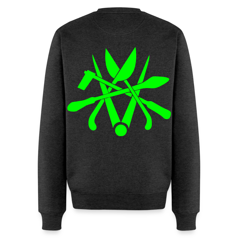 Unisex Premium Pullover "Spengler" neongrün Anthrazit meliert Männer Premium Pullover {{ color }}