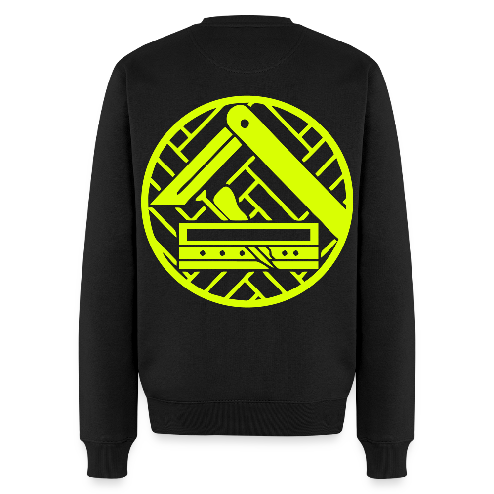 Unisex Premium Pullover "Parkettleger" neongelb Schwarz Männer Premium Pullover {{ color }}