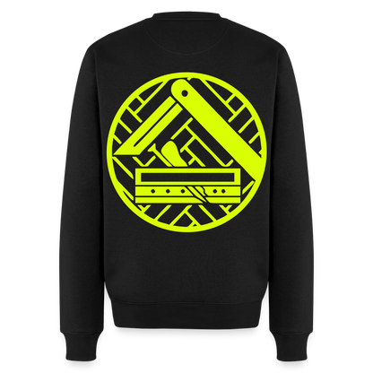 Unisex Premium Pullover "Parkettleger" neongelb Schwarz Männer Premium Pullover {{ color }}