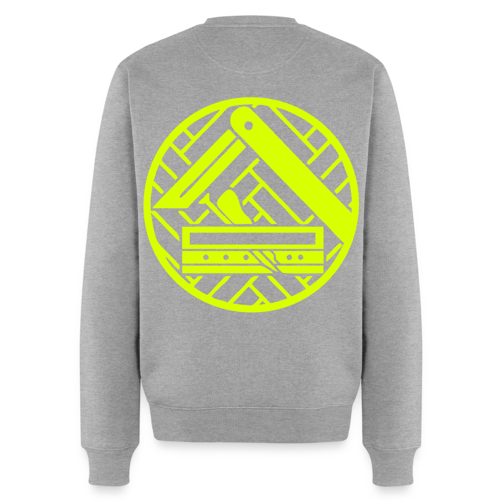 Unisex Premium Pullover "Parkettleger" neongelb Grau meliert Männer Premium Pullover {{ color }}