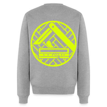 Unisex Premium Pullover "Parkettleger" neongelb Grau meliert Männer Premium Pullover {{ color }}