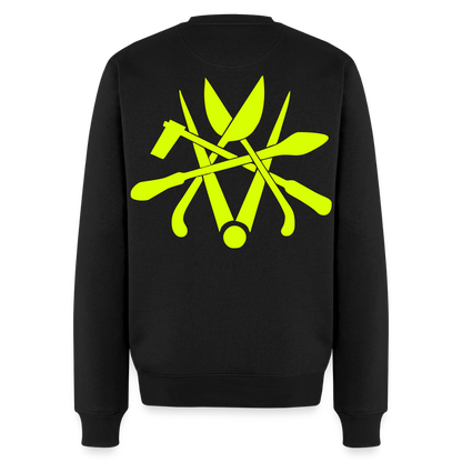 Unisex Premium Pullover "Spengler" neongelb Schwarz Männer Premium Pullover {{ color }}