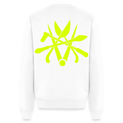 Unisex Premium Pullover "Spengler" neongelb Weiß Männer Premium Pullover {{ color }}