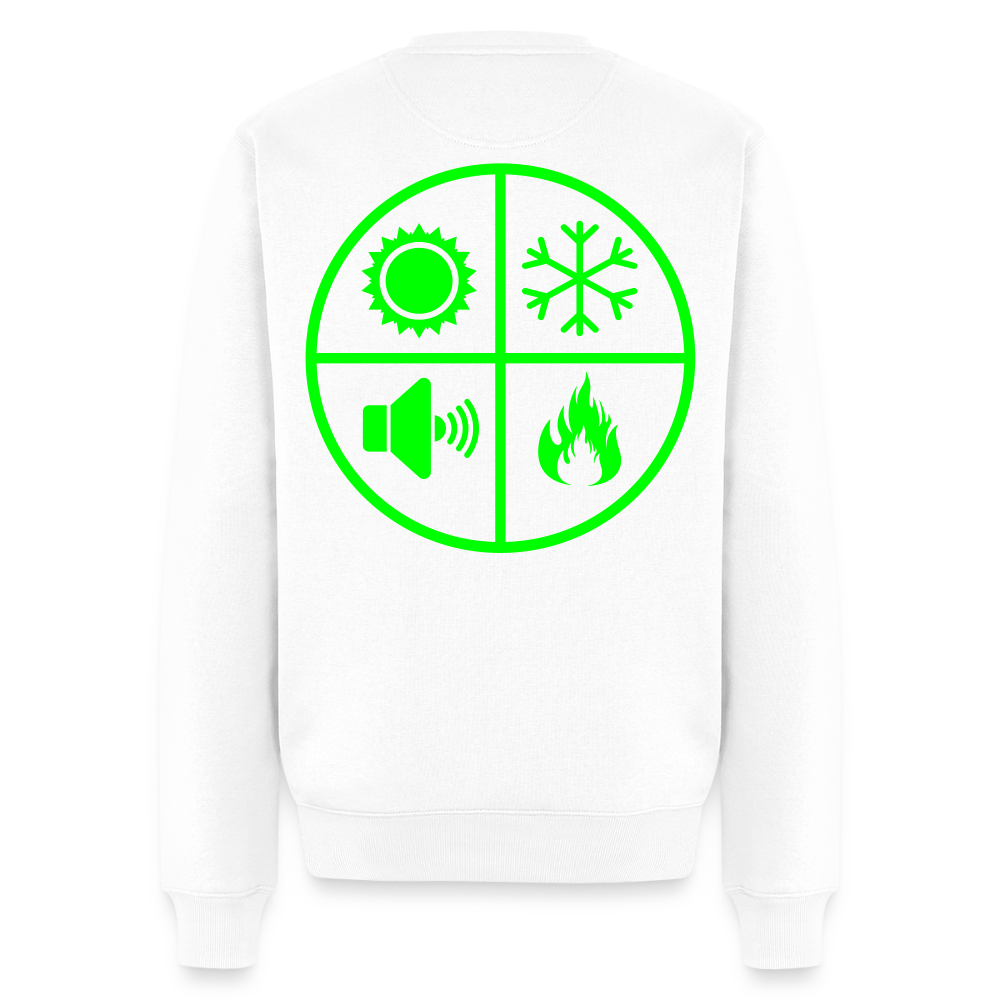 Unisex Premium Pullover "Isolierer" neongrün Weiß Männer Premium Pullover {{ color }}