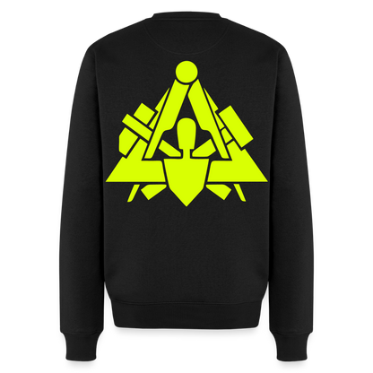 Unisex Premium Pullover "Maurer" neongelb Schwarz Männer Premium Pullover {{ color }}