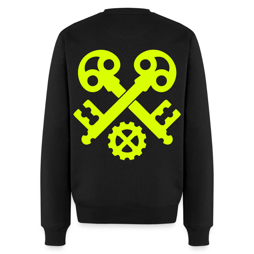 Unisex Premium Pullover "Schlosser" neongelb Schwarz Männer Premium Pullover {{ color }}