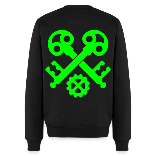 Unisex Premium Pullover "Schlosser" neongrün Schwarz Männer Premium Pullover {{ color }}