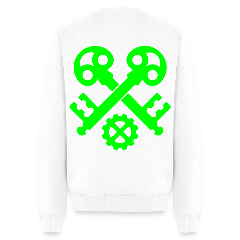 Unisex Premium Pullover "Schlosser" neongrün Weiß Männer Premium Pullover {{ color }}