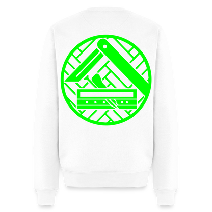 Unisex Premium Pullover "Parkettleger" neongrün Weiß Männer Premium Pullover {{ color }}