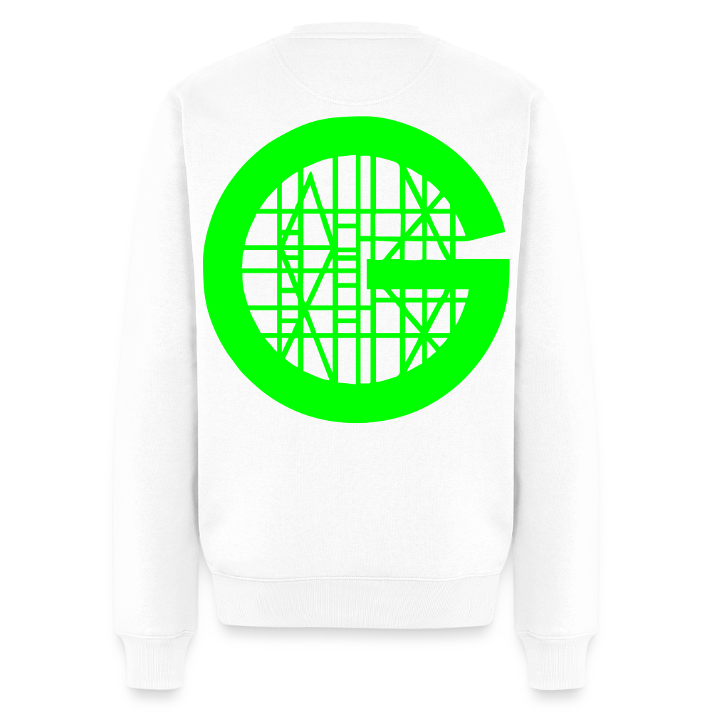 Unisex Premium Pullover "Gerüstbauer" neongrün Weiß Männer Premium Pullover {{ color }}