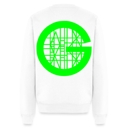 Unisex Premium Pullover "Gerüstbauer" neongrün Weiß Männer Premium Pullover {{ color }}