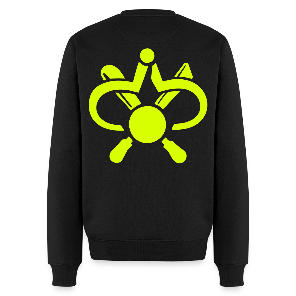 Unisex Premium Pullover "Drechsler" neongelb Schwarz Männer Premium Pullover {{ color }}