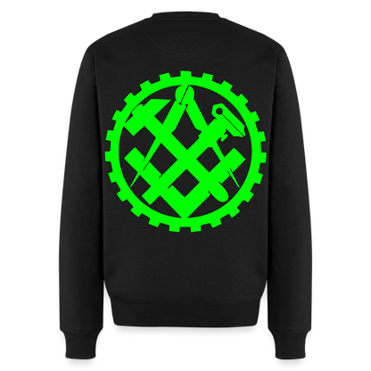 Unisex Premium Pullover "Mechaniker" neongrün Schwarz Männer Premium Pullover {{ color }}