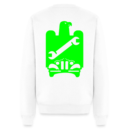 Unisex Premium Pullover "KFZ-Mechaniker" neongrün Weiß Männer Premium Pullover {{ color }}