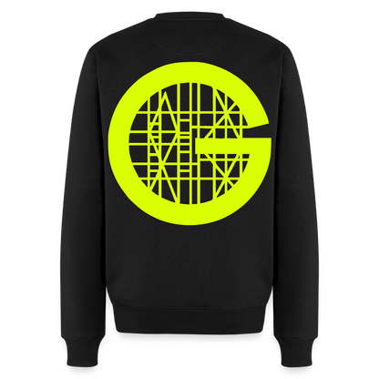 Unisex Premium Pullover "Gerüstbauer" neongelb Schwarz Männer Premium Pullover {{ color }}