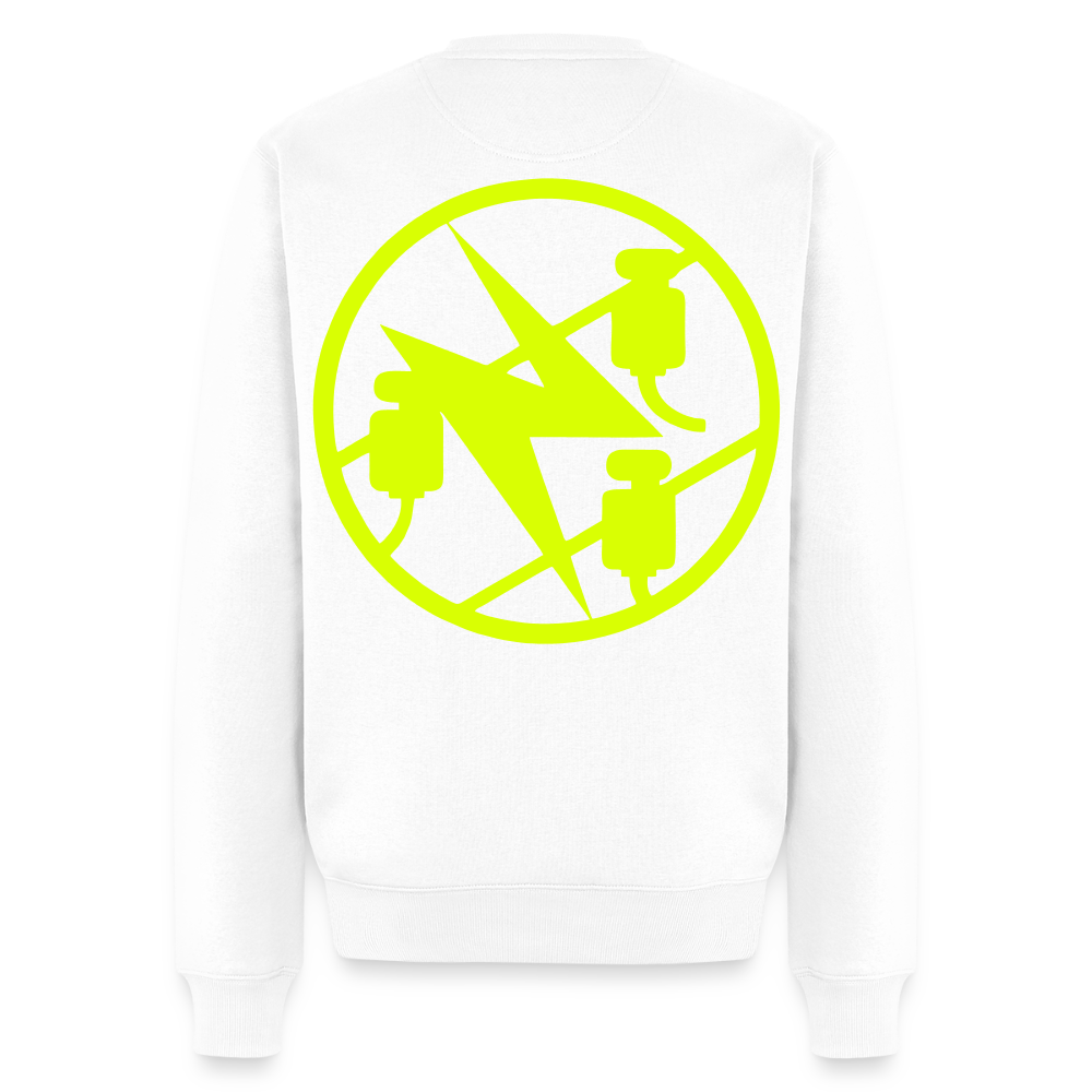 Unisex Premium Pullover "Elektriker" neongelb Weiß Männer Premium Pullover {{ color }}