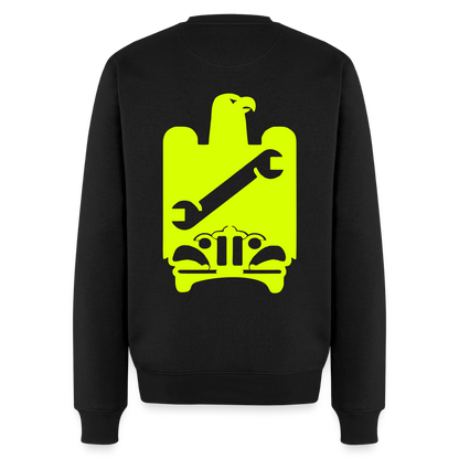 Unisex Premium Pullover "KFZ-Mechaniker" neongelb Schwarz Männer Premium Pullover {{ color }}